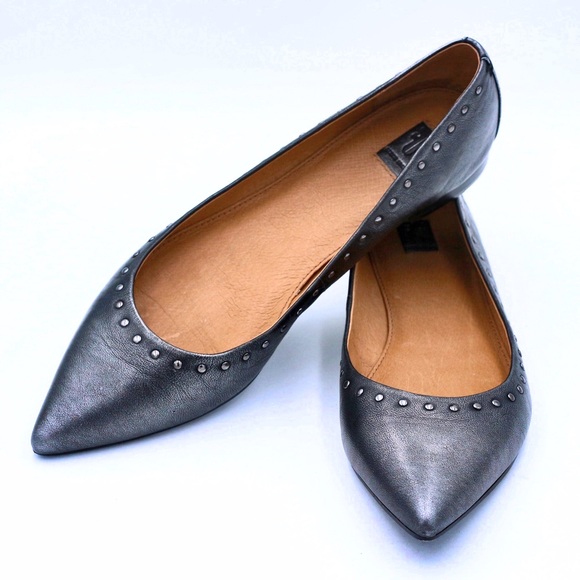frye sienna studded ballet flat